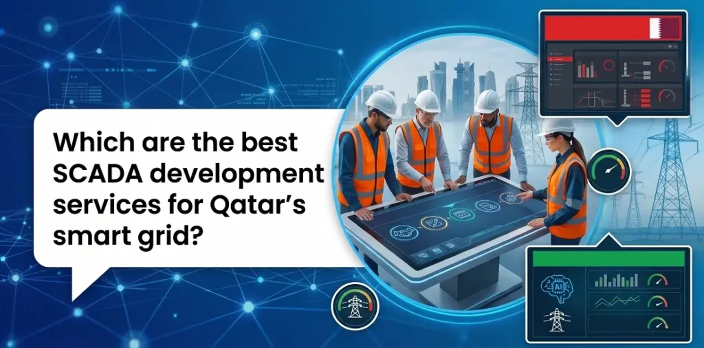 Which are the best SCADA development services for Qatar's smart grid?